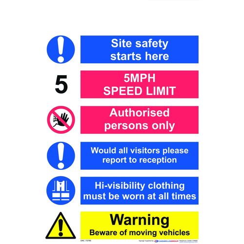 Site Safety Entry Sign (10015R)